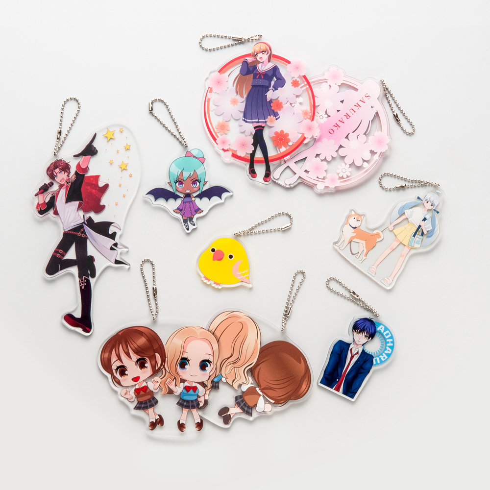 アクリルキーホルダー ボールチェーン