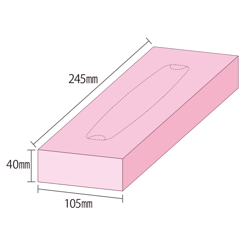小ロット用　平型100Wオリジナルボックスティッシュ