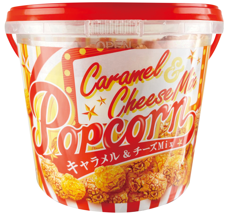 バケツ型キャラメル＆チーズポップコーン120g