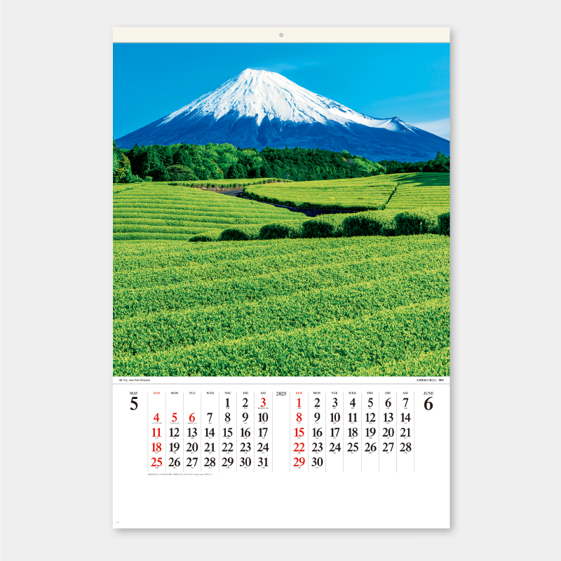 富士山〔世界文化遺産〕フィルム　 名入れ壁掛けカレンダー