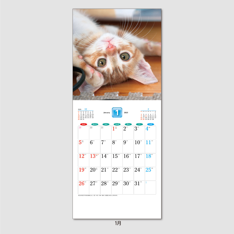 THE　CAT’s(ザ・キャッツ)　名入れ壁掛けカレンダー