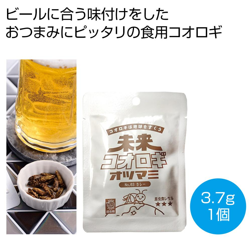  未来コオロギ　オツマミ　カレー3．7g