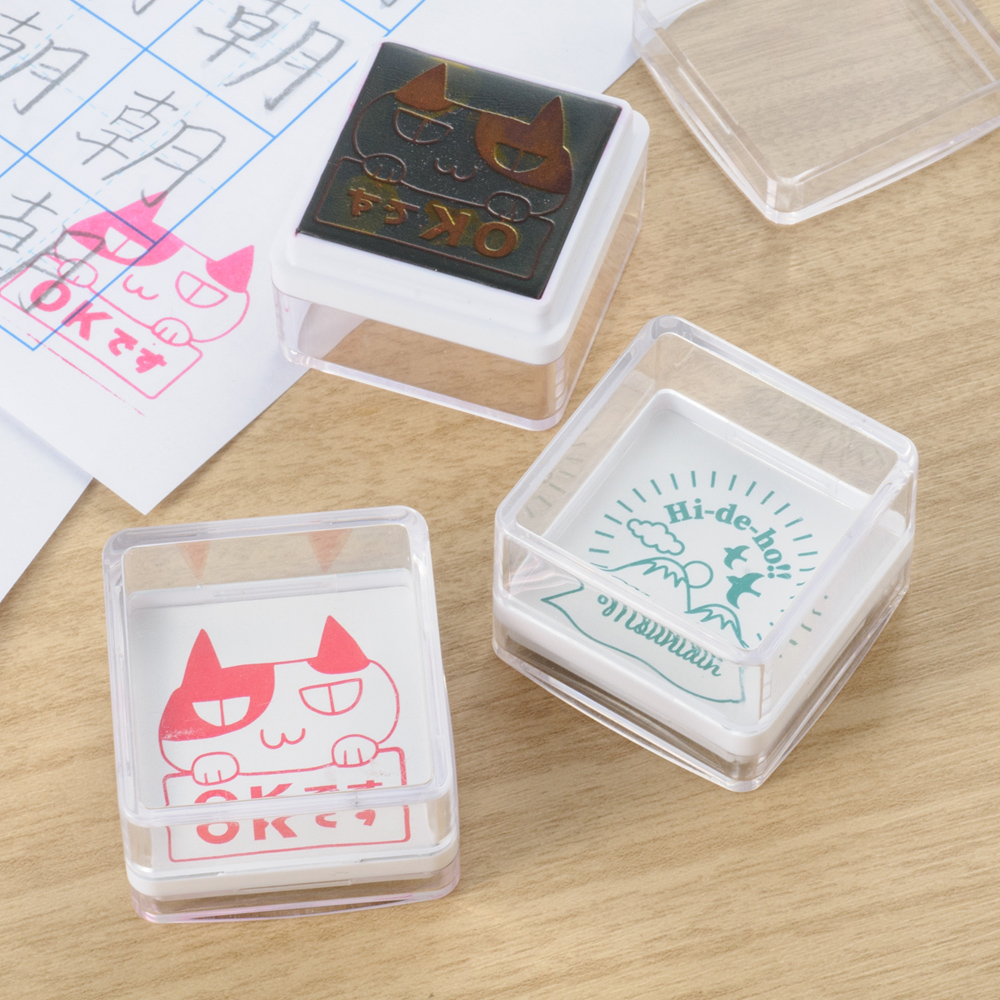 オリジナルスタンプ　スクエアクリアタイプ（浸透印）
